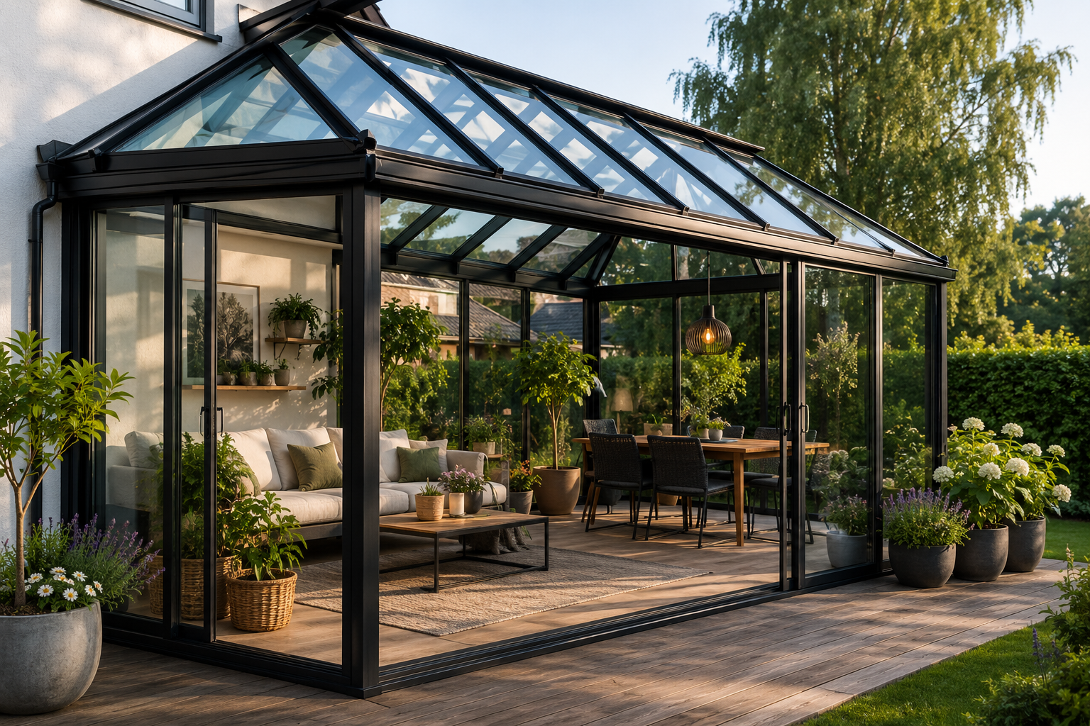 Glass til hagestue i Oslo