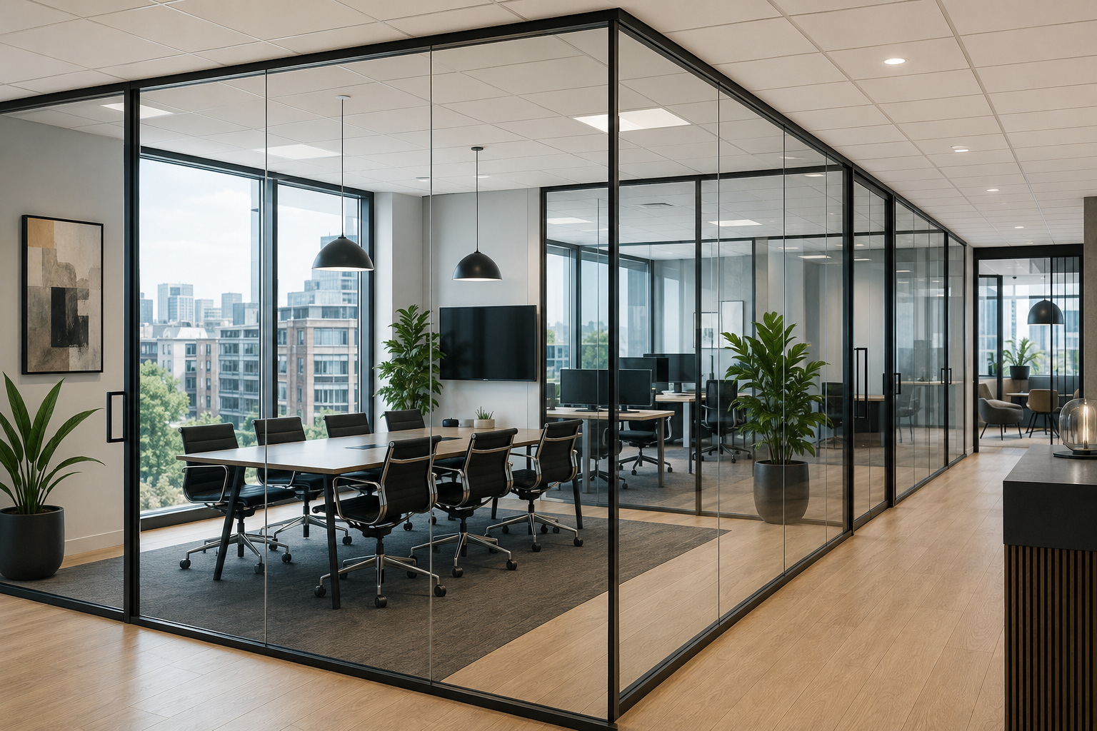 Glass til kontor i Oslo