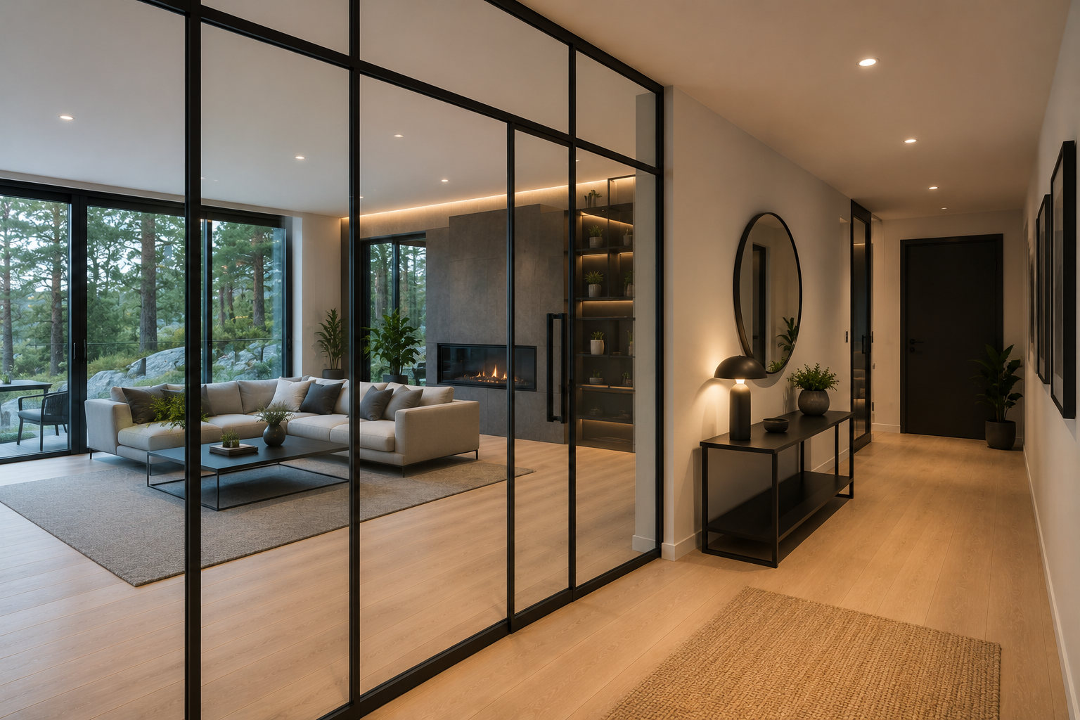 Romdeler i glass i Oslo